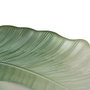 Ixia Bandeja Hoja Verde de Cristal Decoración 31 x 18 cm