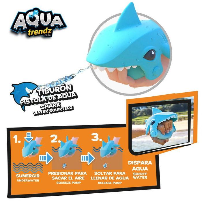 Set de pistola de agua y máscara de buceo Eolo Tiburón 18 x 15 x 8,5 cm (4 Unidades) Set de pistola de agua y máscara de buceo Eolo Tiburón 18 x 15 x 8,5 cm (4 Unidades)