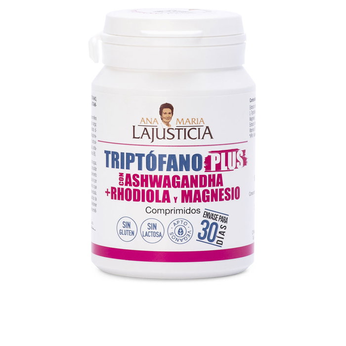 ANA MARIA LAJUSTICIA Triptófano Plus con Ashwagandha, Rhodiola y Magnesio 60 comprimidos ANA MARIA LAJUSTICIA Triptófano Plus con Ashwagandha, Rhodiola y Magnesio 60 comprimidos
