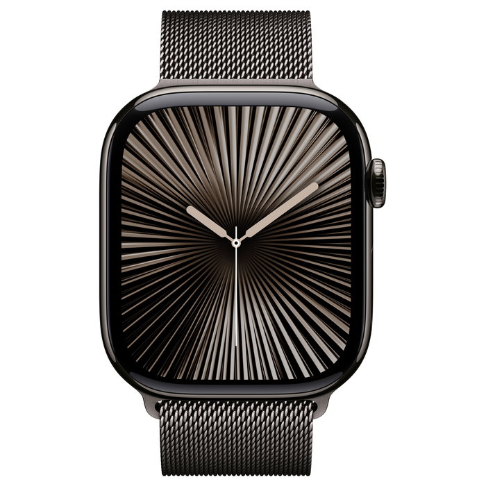 Apple Watch Series 10 GPS + Cellular 46mm Titanio Gris Caja con Correa Milanés de Acero Gris M/L - watchOS 11, 64 GB, 4G LTE Apple Watch Series 10 GPS + Cellular 46mm Titanio Gris Caja con Correa Milanés de Acero Gris M/L - watchOS 11, 64 GB, 4G LTE