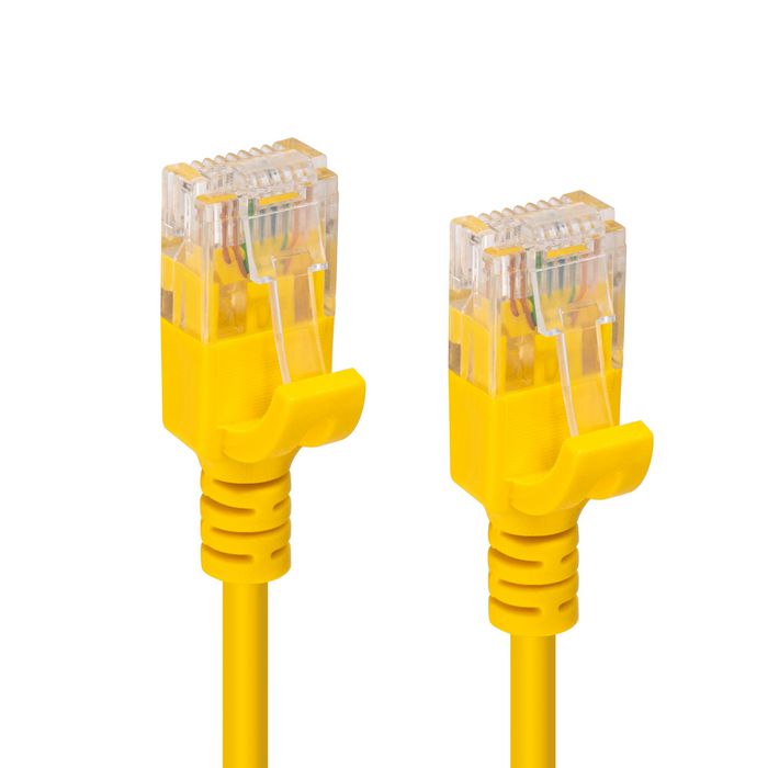 MicroConnect Cable de Red CAT6a U/UTP SLIM 3m Amarillo