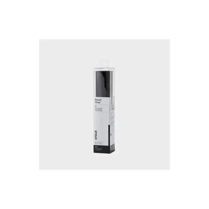 Cricut Vinyl Adhesivo Permanente Smart Vinyl 33x91 cm 1 Hoja - Color Negro Brillante (Shimmer Black)