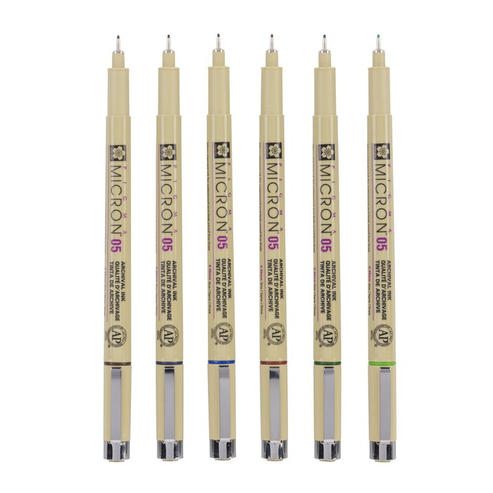Sakura Sakura Pigma Micron 05 Estuche de 6 Colores Tierra