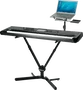QUIKLOK Soporte Teclado Qly40 Formato "Y" / Perfil Simple Ajustable Plegable Acero Negro