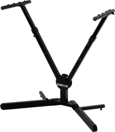 QUIKLOK Soporte Teclado Qly40 Formato "Y" / Perfil Simple Ajustable Plegable Acero Negro