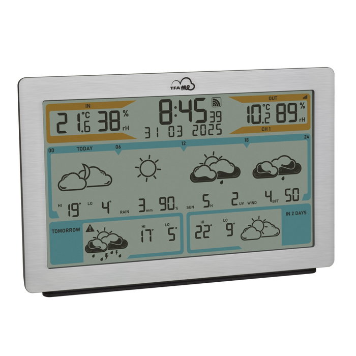 TFA TFA.me 35.8100.54 WiFi Weather Station Silver / Black TFA TFA.me 35.8100.54 WiFi Weather Station Silver / Black