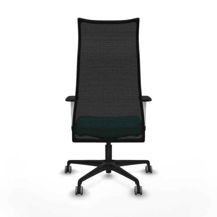 PIQUERAS Y CRESPO Sillón Albacete con mecanismo Sincro, Similpiel Turquesa y Malla Negra PIQUERAS Y CRESPO Sillón Albacete con mecanismo Sincro, Similpiel Turquesa y Malla Negra
