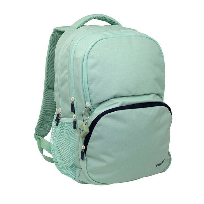 Milan Mochila Escolar Serie 1918 Colección 430 Verde 21L