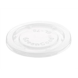 Duni Tapa Salsera 159867/159868 Transparente para Un Solo Uso, Pack de 2500 Unidades, Material PLA