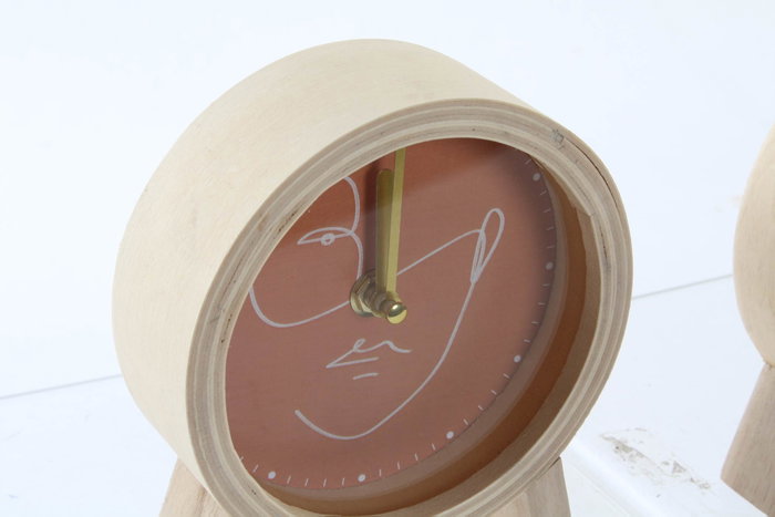 DKD Home Decor Set de 4 Relojes de Madera 13x5x15 cm Surtidos DKD Home Decor Set de 4 Relojes de Madera 13x5x15 cm Surtidos