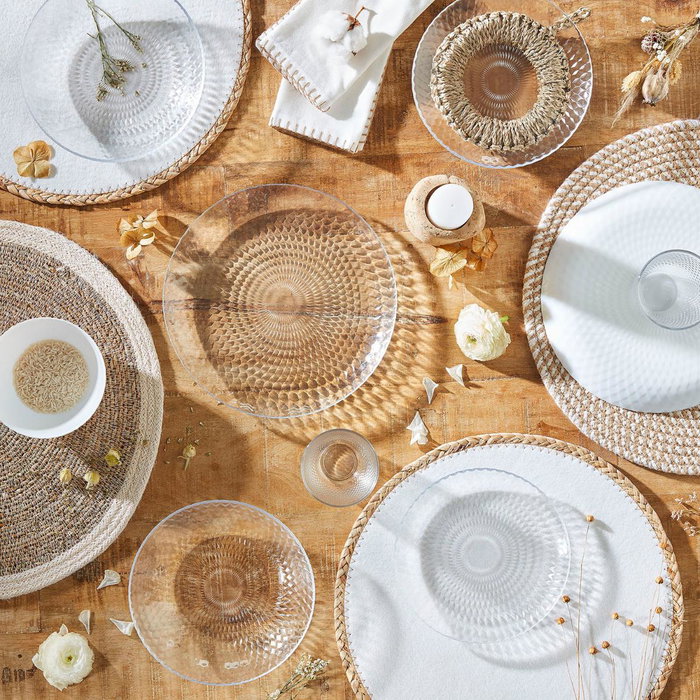 Plato Llano Opal Pampille Blanco Luminarc 25 cm