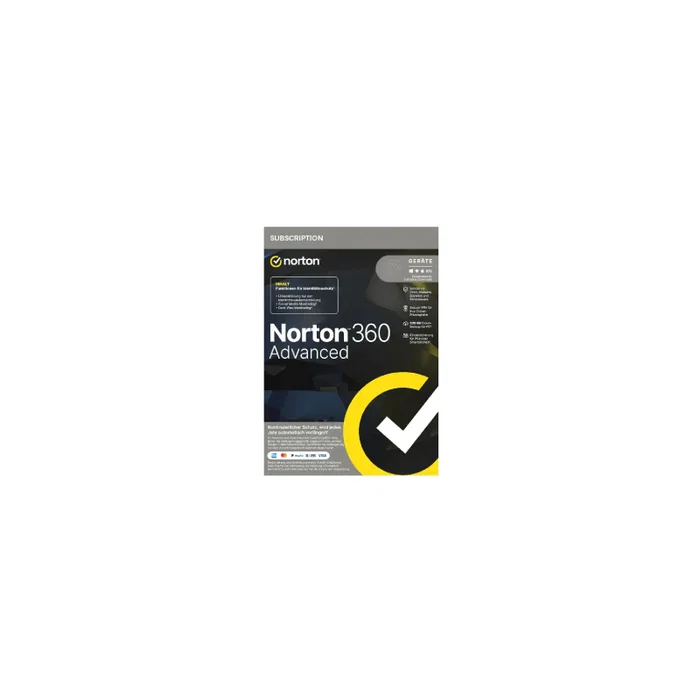 Norton 360 Advanced Antivirus - Licencia 1 año para 10 dispositivos, 200 GB en la nube, idioma español, ESD Norton 360 Advanced Antivirus - Licencia 1 año para 10 dispositivos, 200 GB en la nube, idioma español, ESD