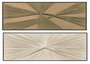 DKD Home Decor Set de 2 Cuadros de Lienzo y Yeso Pintado a Mano 153x53x4,5 cm