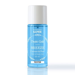 Saphir Bruma Corporal y Capilar Tester Breeze Aroma Grosella y Pera Tropic Gold - 100 ml Spray