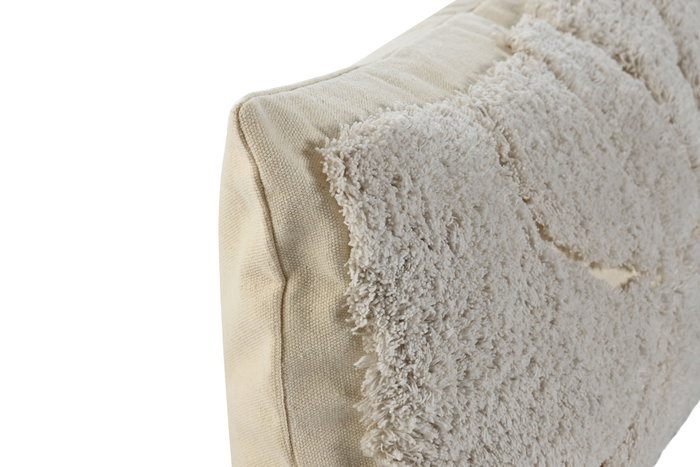 DKD Home Decor Cojín de Algodón Bordado Beige