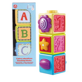 Tachan Cubos de Aprendizaje y Actividades Encajables Educativos con Colores Brillantes para +12 Meses