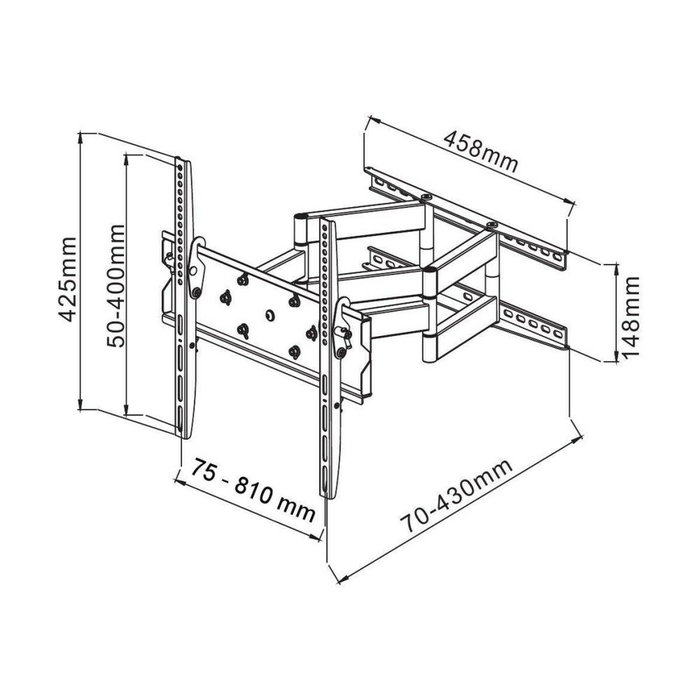 Techly Soporte de pared para LCD de hasta 70 pulgadas