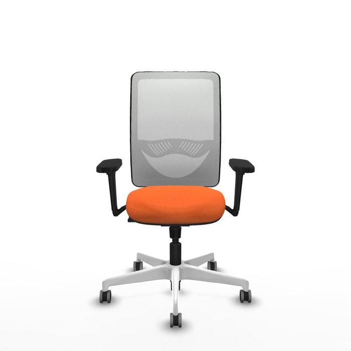 PIQUERAS Y CRESPO Silla de oficina Zulema con mecanismo Sincro, Naranja y Blanco PIQUERAS Y CRESPO Silla de oficina Zulema con mecanismo Sincro, Naranja y Blanco