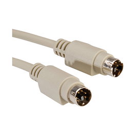 ROLINE Cable Teclado PS/2 ST/ST, 6 metros, Color Gris - Ref. Tastatur-Kabel-PS/2
