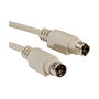 ROLINE Cable Teclado PS/2 ST/ST, 6 metros, Color Gris - Ref. Tastatur-Kabel-PS/2