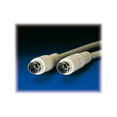 ROLINE Cable Teclado PS/2 ST/ST, 6 metros, Color Gris - Ref. Tastatur-Kabel-PS/2