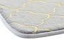 DKD Home Decor Alfombra Geometrical Glam Blanco Dorado 60 x 40 x 1 cm (6 Unidades)