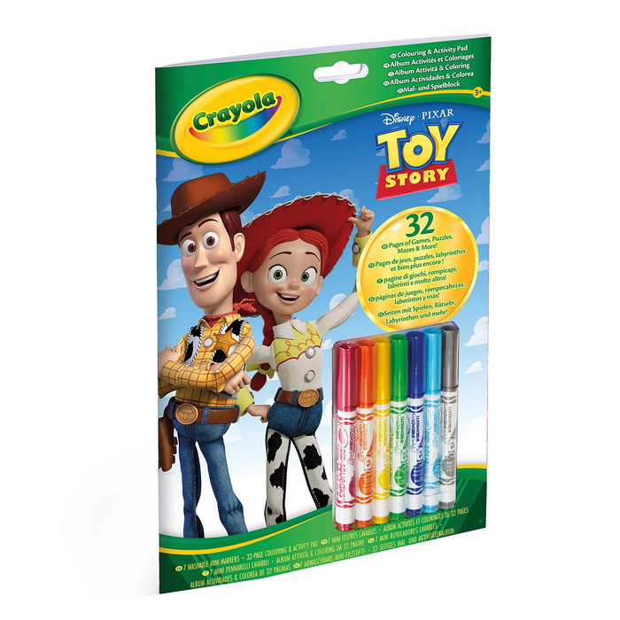 Crayola Libro de Actividades y Colorear Toy Story con 7 rotuladores
