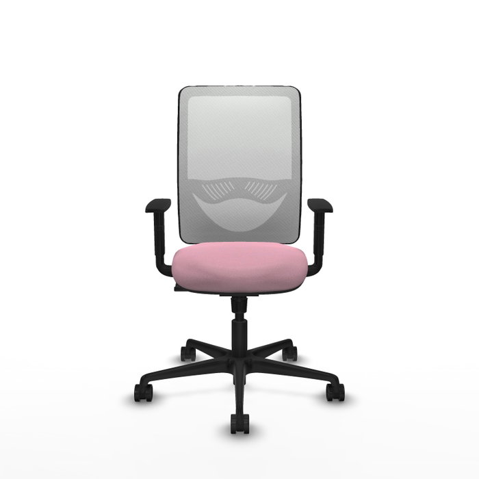 PIQUERAS Y CRESPO Silla de oficina Zulema Rosa y Blanca
