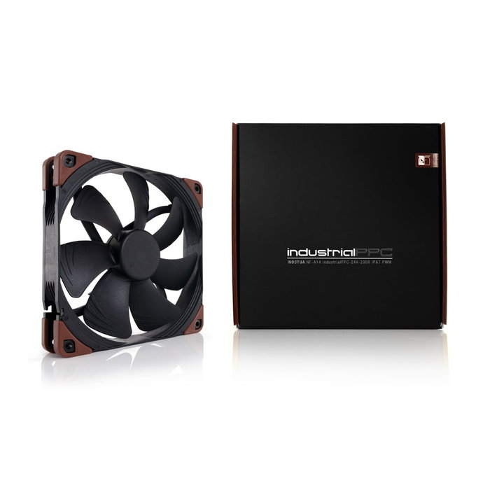 Noctua NF-A14 industrialPPC-2000 IP67 PWM Negro, Marrón