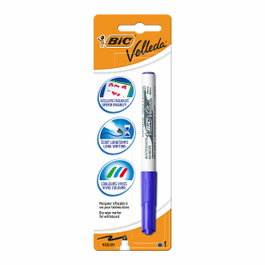 Bic Velleda 1741 Marcador para pizarra azul, blíster