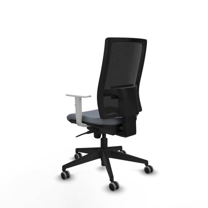 PIQUERAS Y CRESPO Silla de oficina Horna Gris con Respaldo de Malla Negro PIQUERAS Y CRESPO Silla de oficina Horna Gris con Respaldo de Malla Negro