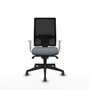 PIQUERAS Y CRESPO Silla de oficina Horna Gris con Respaldo de Malla Negro