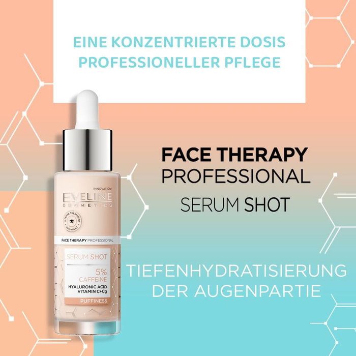 Eveline Serum Shot 5% Cafeína Contorno De Ojos Contra La Hinchazón 30 Ml Eveline Serum Shot 5% Cafeína Contorno De Ojos Contra La Hinchazón 30 Ml
