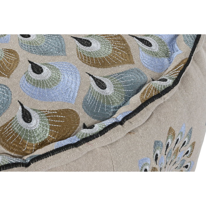 DKD Home Decor Cojín Suelo Algodón 60x60x27 Azul