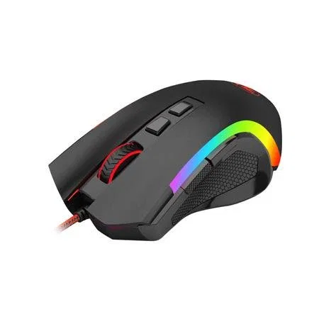 Redragon M607 Griffin Ratón Gaming para Mano Derecha - Cableado USB, 7200 DPI, RGB, 7 Botones, Negro, Ergonómico