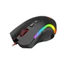 Redragon M607 Griffin Ratón Gaming para Mano Derecha - Cableado USB, 7200 DPI, RGB, 7 Botones, Negro, Ergonómico