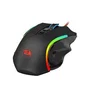 Redragon M607 Griffin Ratón Gaming para Mano Derecha - Cableado USB, 7200 DPI, RGB, 7 Botones, Negro, Ergonómico