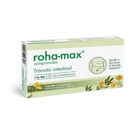 Roha-Max 30 comprimidos - Complemento alimenticio con hojas de sen, hibisco, regaliz y menta