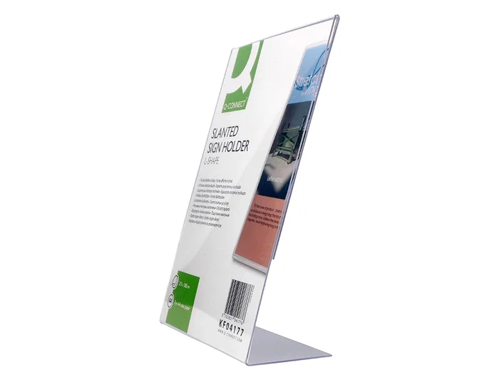 Q-connect Expositor sobremesa metacrilato forma L 213x300 mm