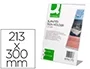 Q-connect Expositor sobremesa metacrilato forma L 213x300 mm