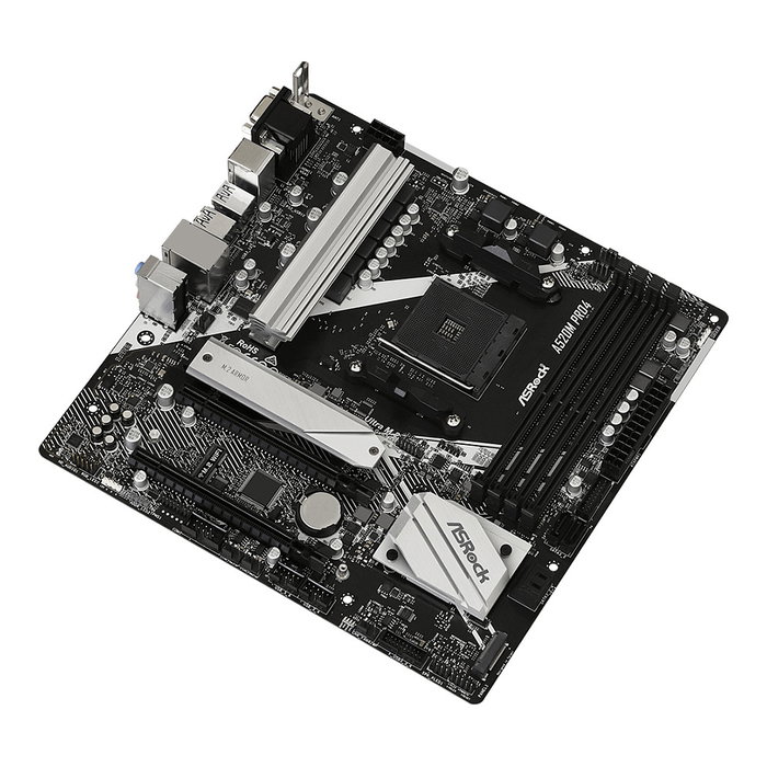 ASROCK A520M PRO 4 Placa Base ATX Socket AM4 Compatible con AMD Ryzen 3000 Series DDR4