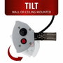 Alpina Estufa de cuarzo de pared para exteriores con control remoto, 2000 W