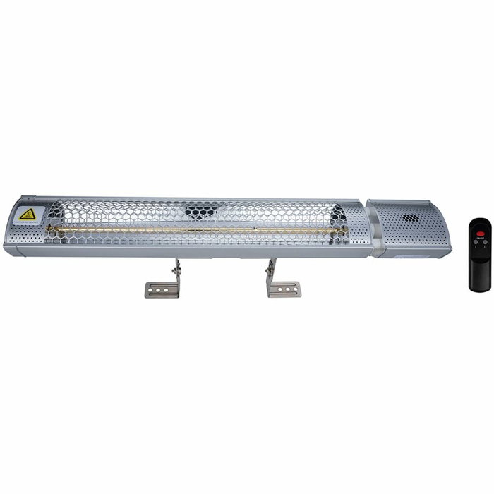 Alpina Estufa de cuarzo de pared para exteriores con control remoto, 2000 W Alpina Estufa de cuarzo de pared para exteriores con control remoto, 2000 W