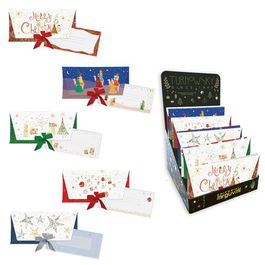 Tarjeton Y Sobre Con Lazo Turnowsky 230X110 Surtido Expositor De 25 (5 Diseños)