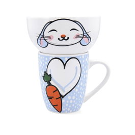Set Infantil Mug y Bol Cerámico Zoo Quid 38 cL & 50 cL