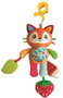 Clementoni Peluche de Viaje Zorrito para Estimular y Distraer - Juguete para Bebés 0+ Meses - 18x16x7.5 cm