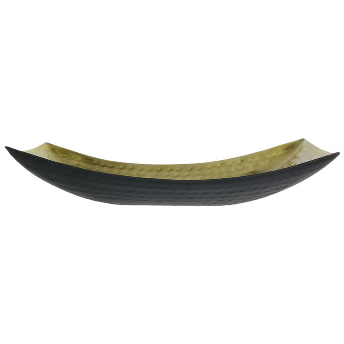 Totally Addict Bandeja Make A Wish 31x19,5x6,5 cm Acero Inoxidable Interior Dorado Exterior Negro Mate