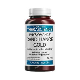 THERASCIENCE Candiliance Gold 90Vcap. Equilibrio Microbiano Intestinal, Defensas, Sistema Inmune