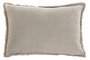 DKD Home Decor Cojín de Lino Natural 60x40x8 cm