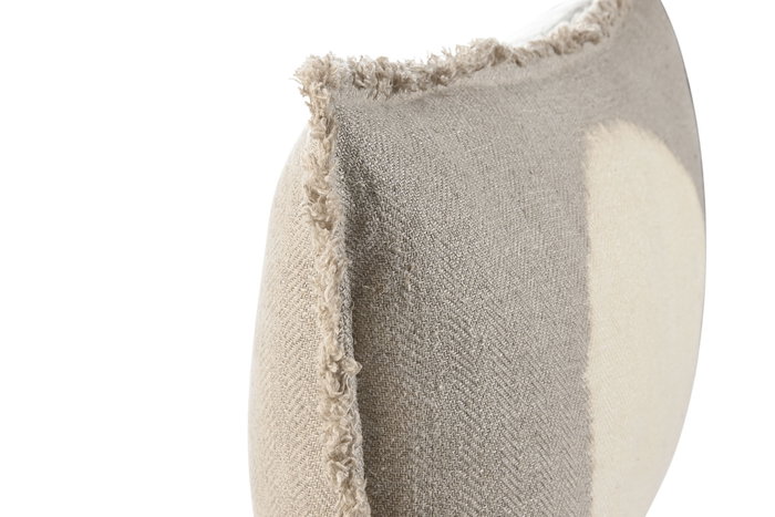 DKD Home Decor Cojín de Lino Natural 60x40x8 cm